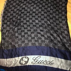 Gucci Jacquard Men’s Scarf Authentic